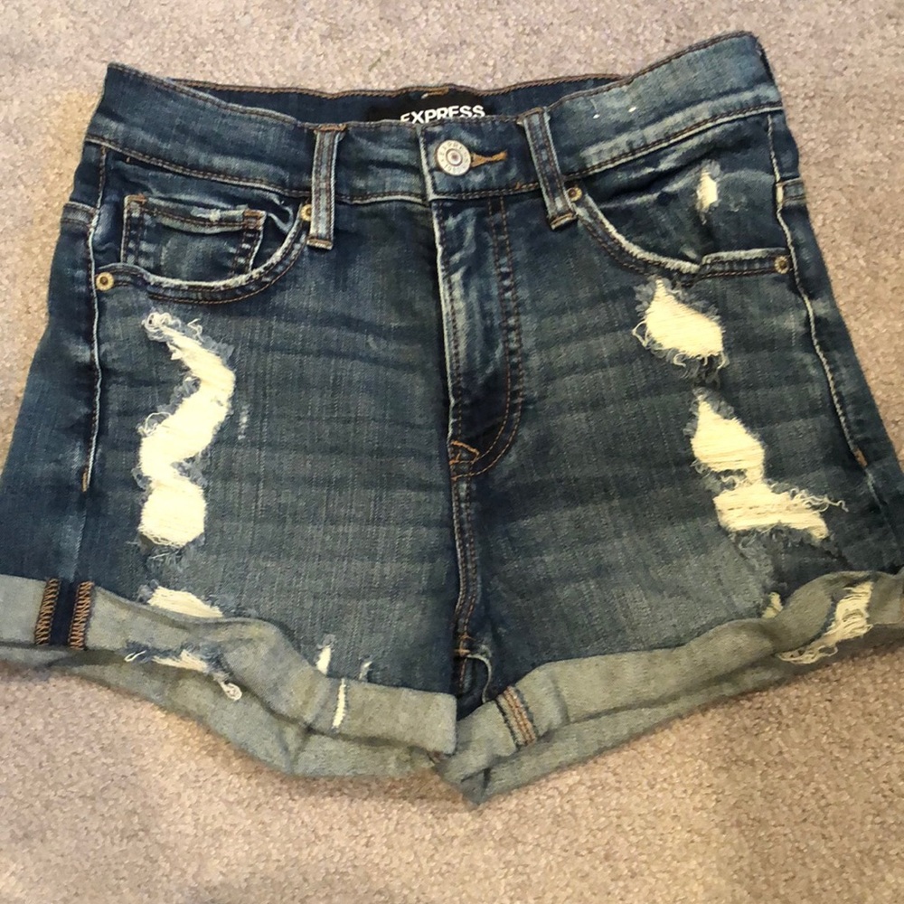 Express jean shorts